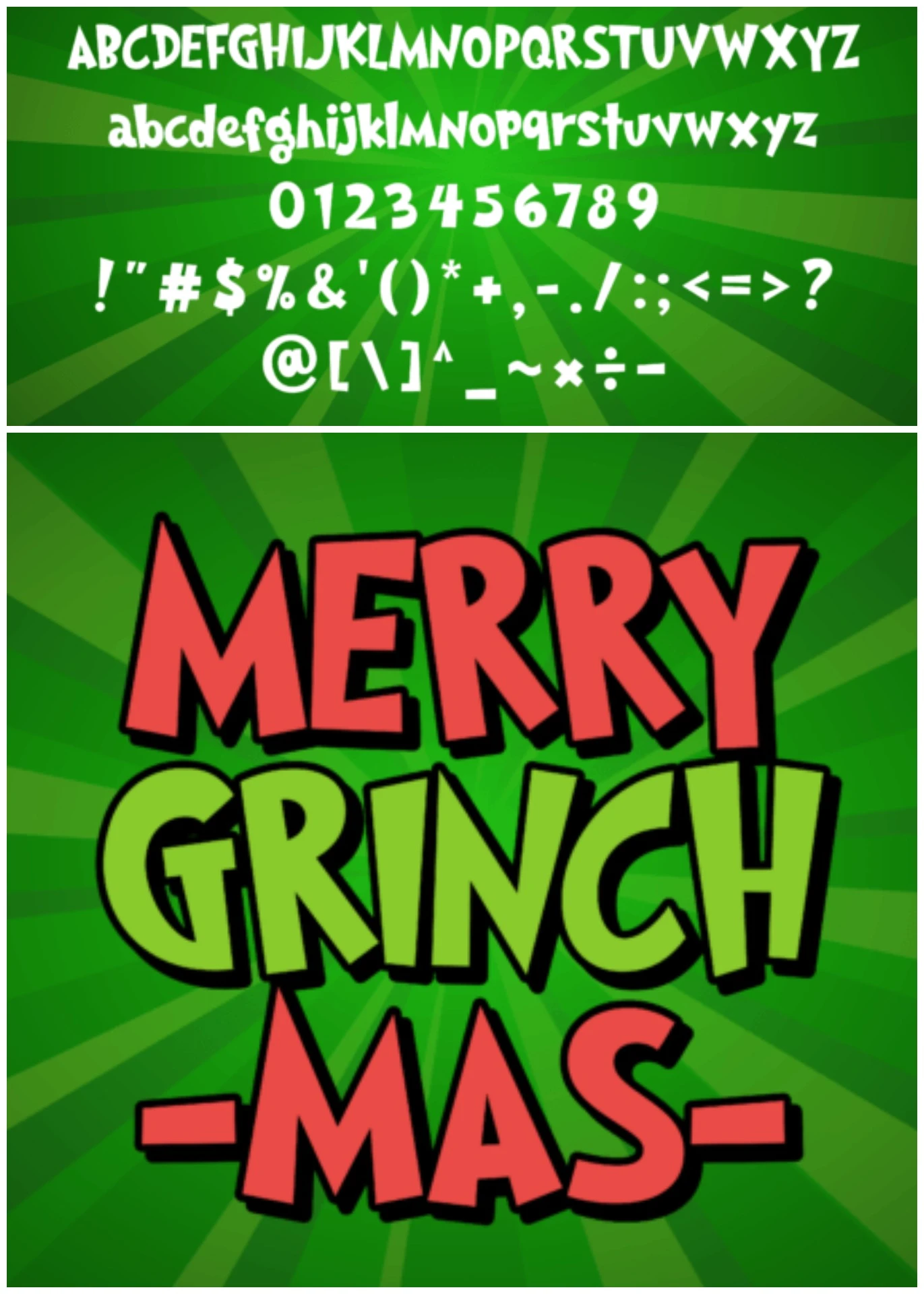 Sneaky Grinch Font – Playful Christmas Cartoon Typeface 2 Sneaky Grinch Font – Playful Christmas Cartoon Typeface