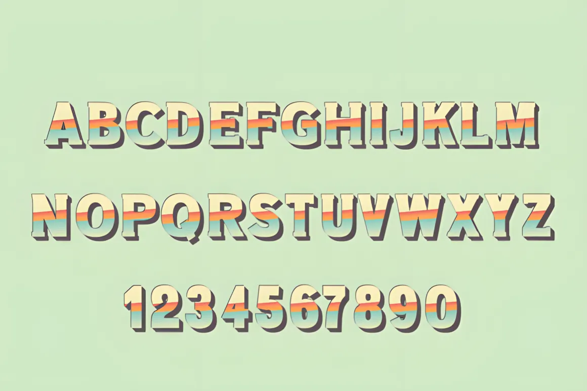 6 Retro Aesthetic Fonts for Posters and Covers 10 Vintage Sunset Fonts 8867128 5 580x386 upscayl 2x upscayl standard