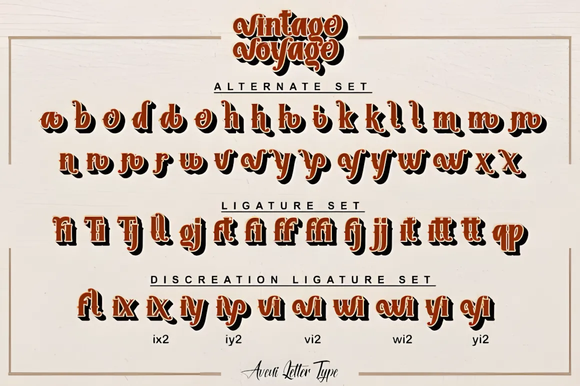 6 Retro Aesthetic Fonts for Posters and Covers 15 Vintage Voyage Fonts 79392819 12 580x386 upscayl 2x upscayl standard