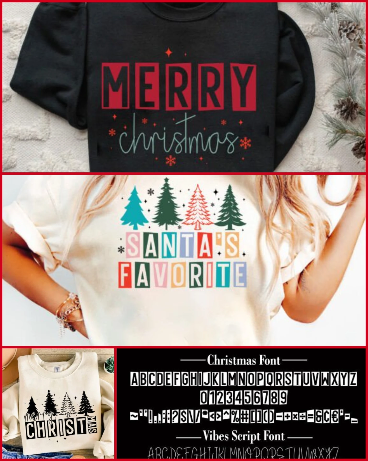 Christmas Display Font & Holiday Script Font Duo 2 Christmas display font and holiday script font duo for Cricut, prints and festive branding. Perfect for joyful winter designs.