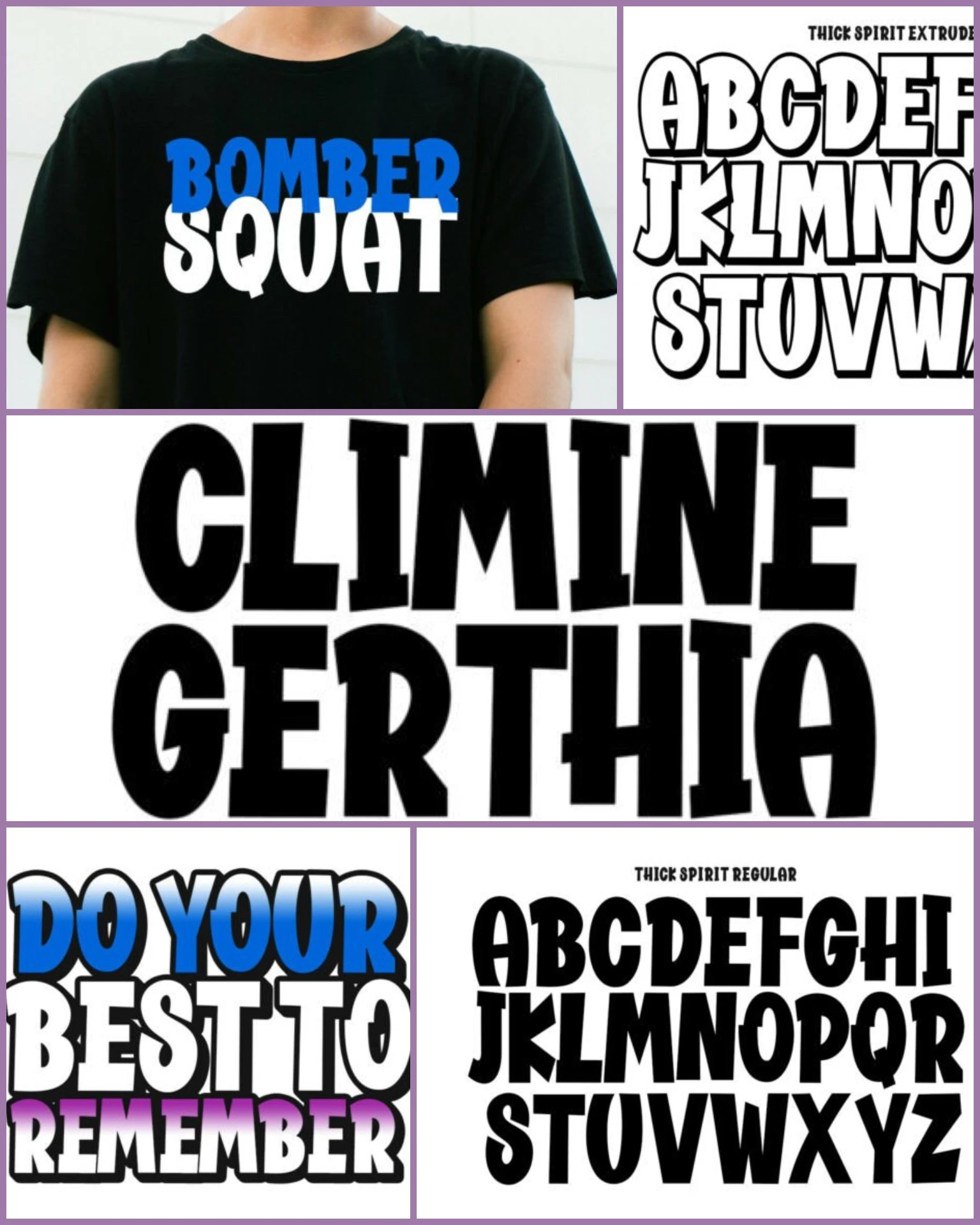 Thick Spirit Font Duo – Bold Quirky Display Typeface 2 Thick Spirit Font Duo – Bold Quirky Display Typeface