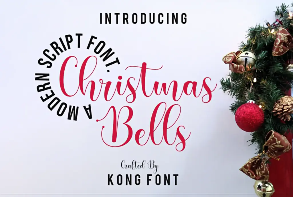 Trendiest Christmas Fonts of the Season: Designers’ Top Picks 4 Christmas Bell – Classic Holiday Serif