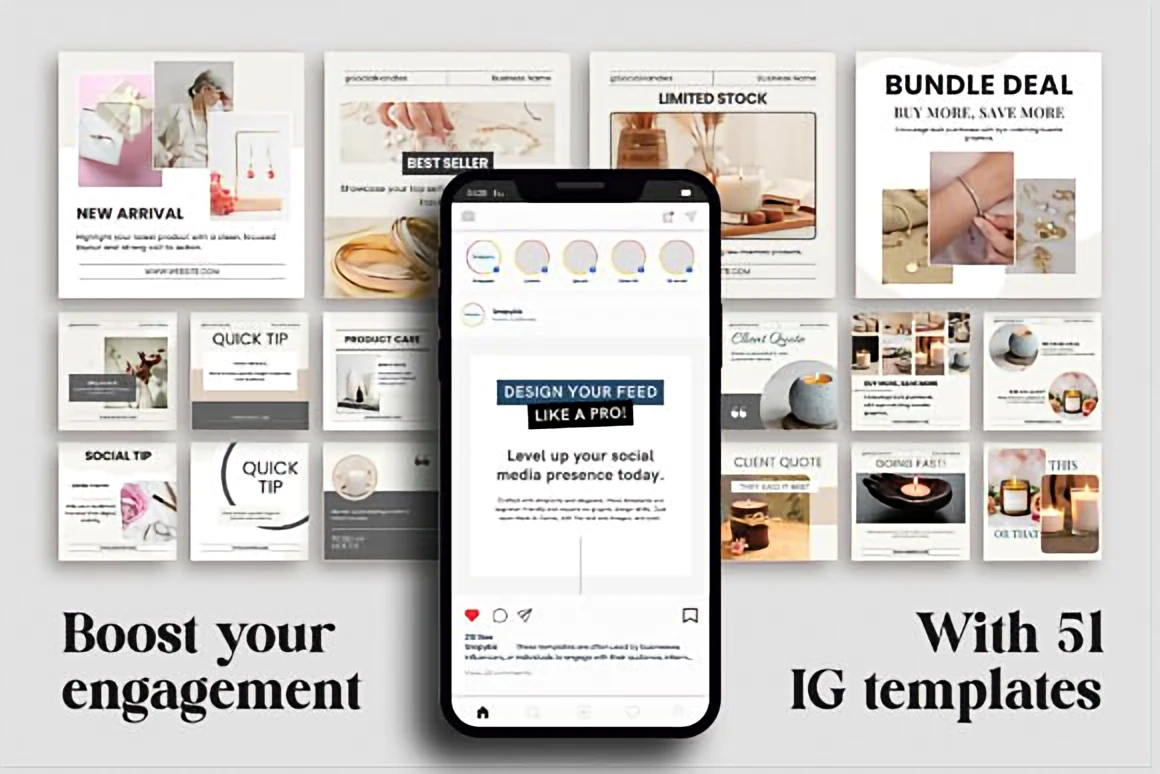 Small Business Instagram Templates – Minimalist Canva Posts 3 0g0eeuz6ne