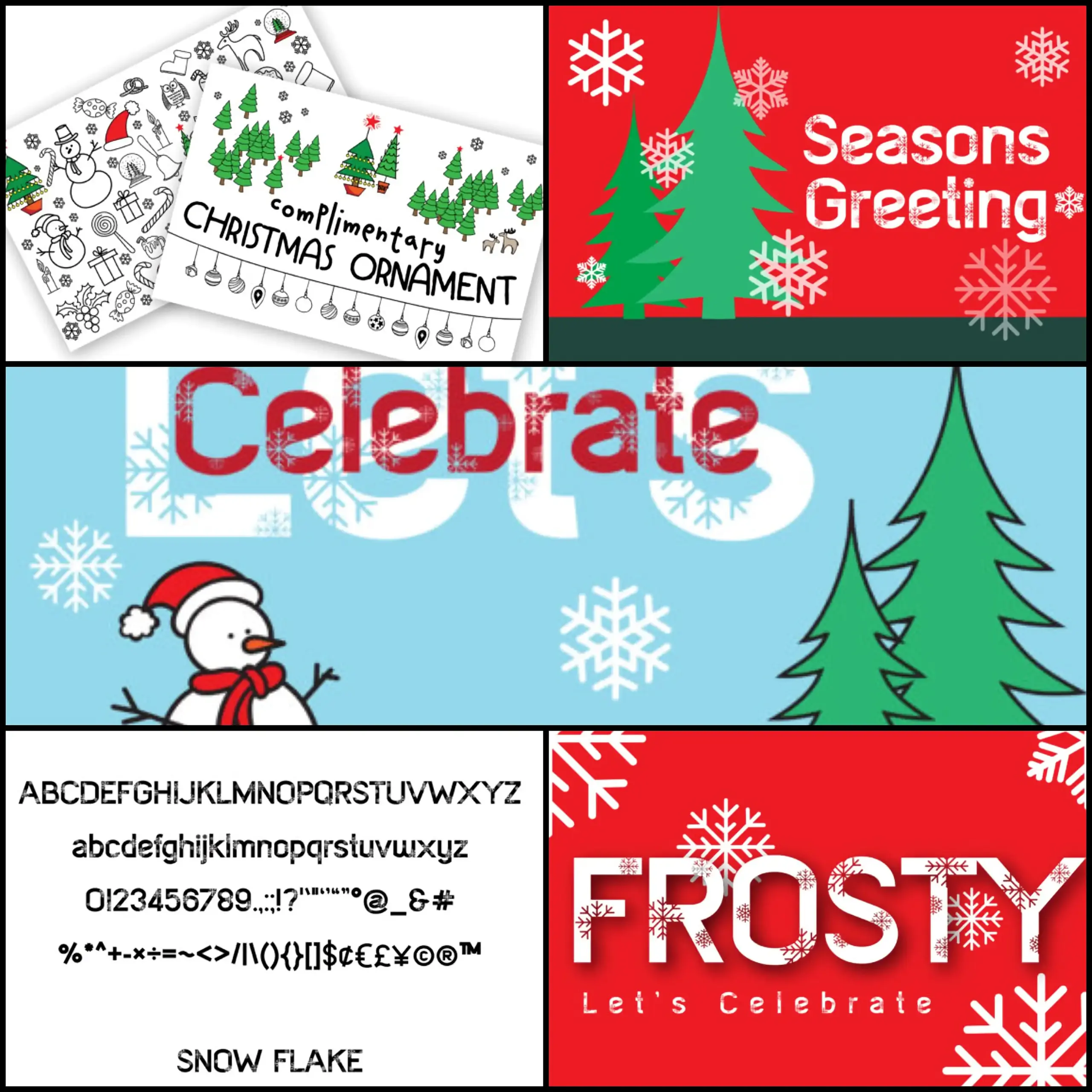3 Modern Christmas Fonts for Designs 4 Frosty Spark Font – Clean Festive Display