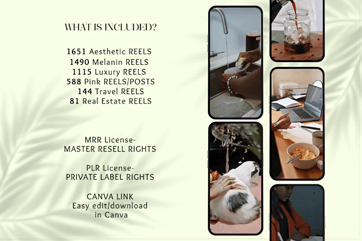 Instagram Reels Bundle – Faceless Reels Pack Templates 2