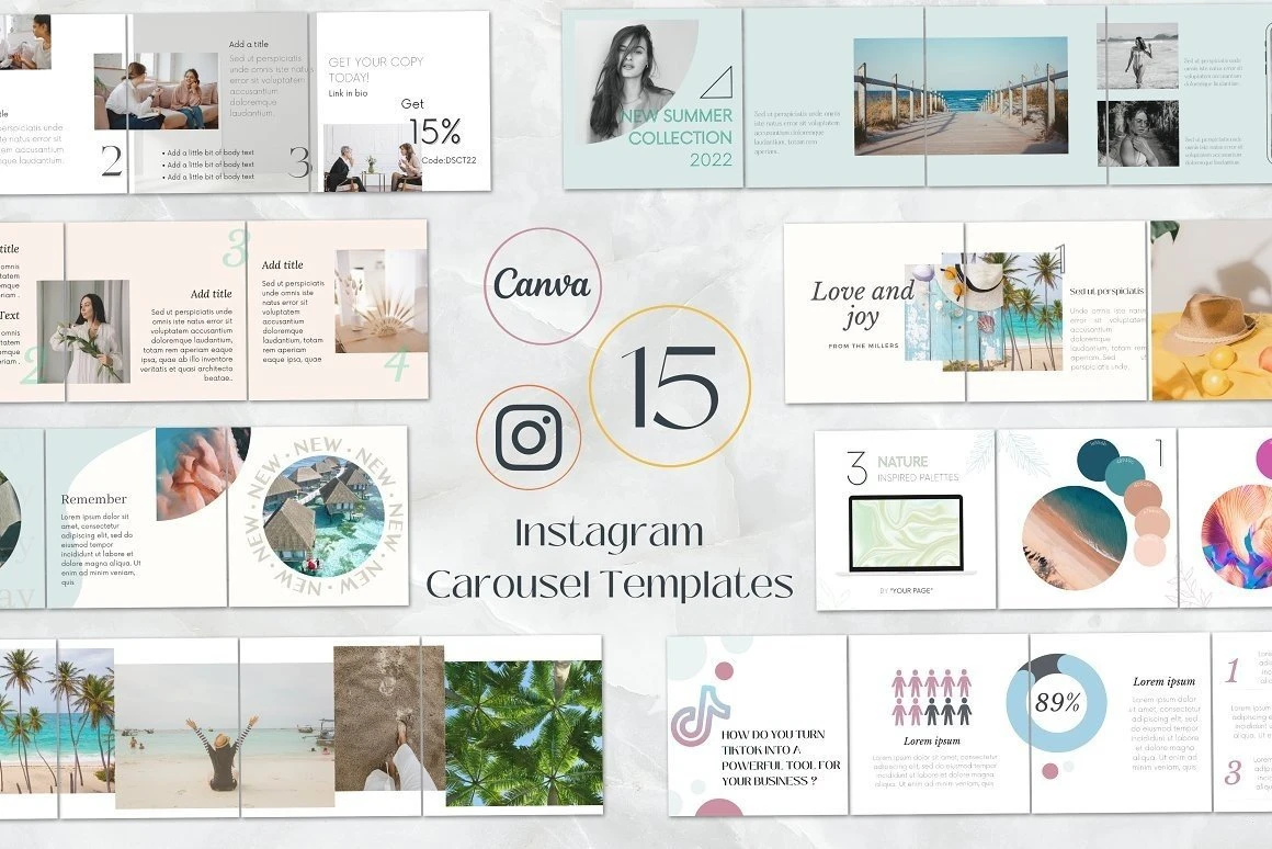 Instagram Carousel Canva Templates