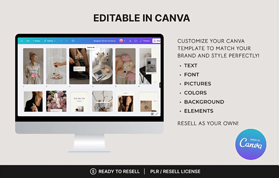 About 60 Instagram Stories Canva Templates – Editable + PLR Rights 2 atcnep119o