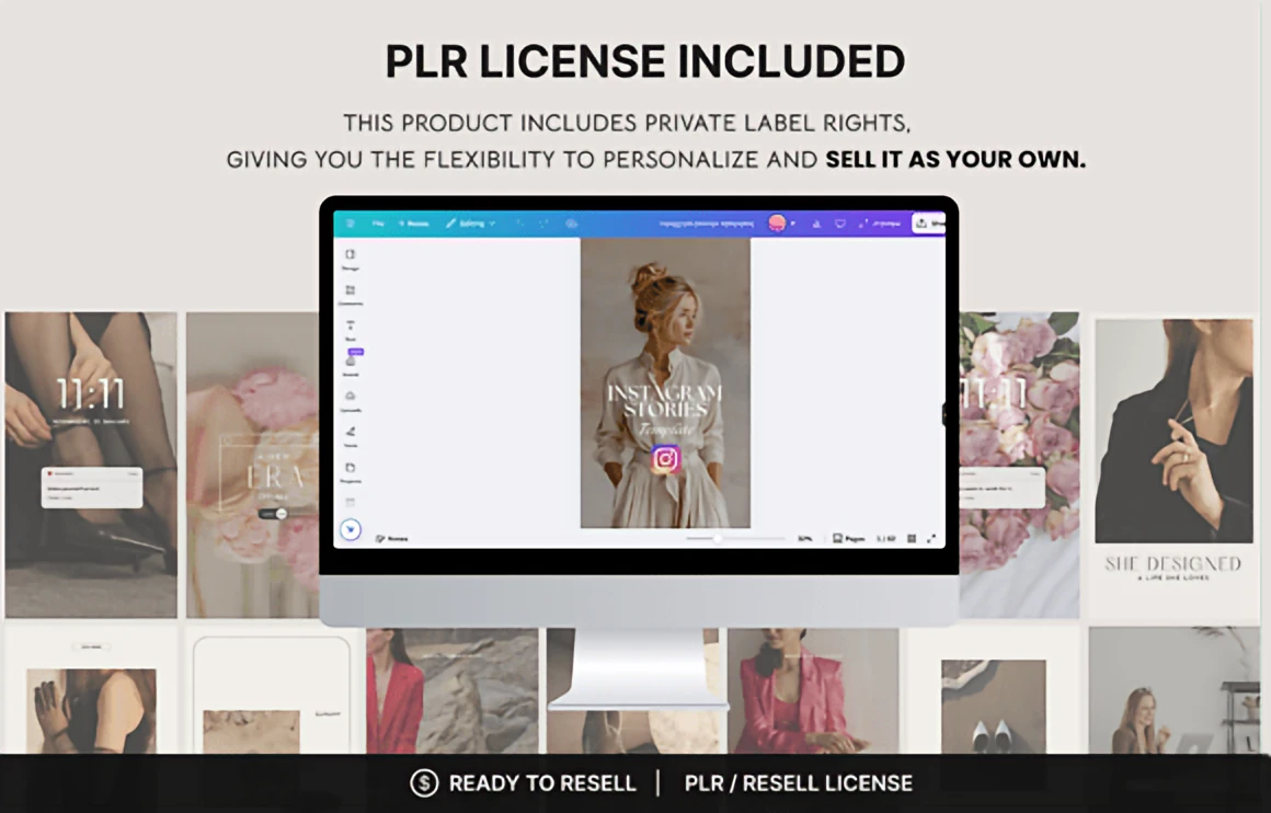 About 60 Instagram Stories Canva Templates – Editable + PLR Rights 3