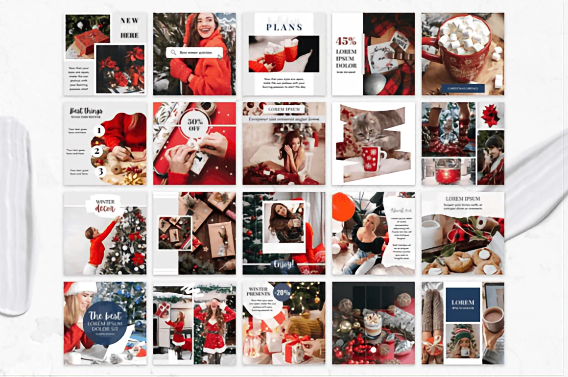 100 Christmas Instagram Post Ideas: Fun Canva Templates for the Holiday Season 2