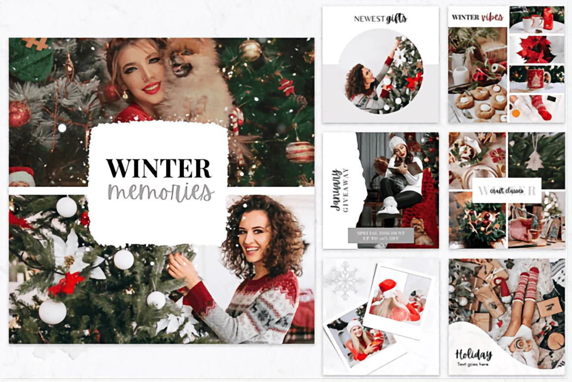 100 Christmas Instagram Post Ideas: Fun Canva Templates for the Holiday Season 3 le5gzh951b