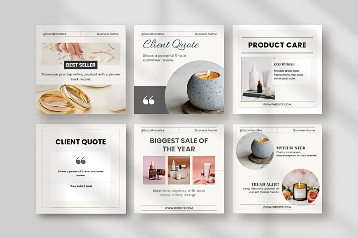 Small Business Instagram Templates – Minimalist Canva Posts 4 n022z7nw6d