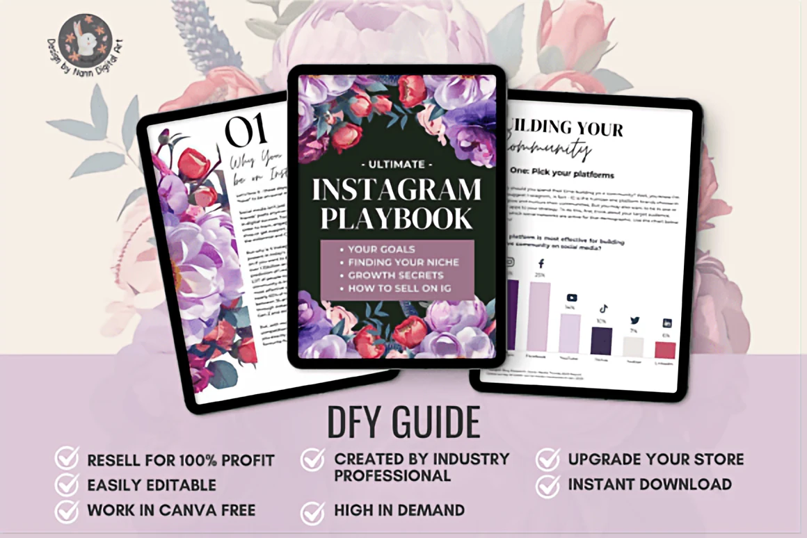 Instagram Playbook Bundle – Instagram Starter Kit for Beginners 3 nvwen567es