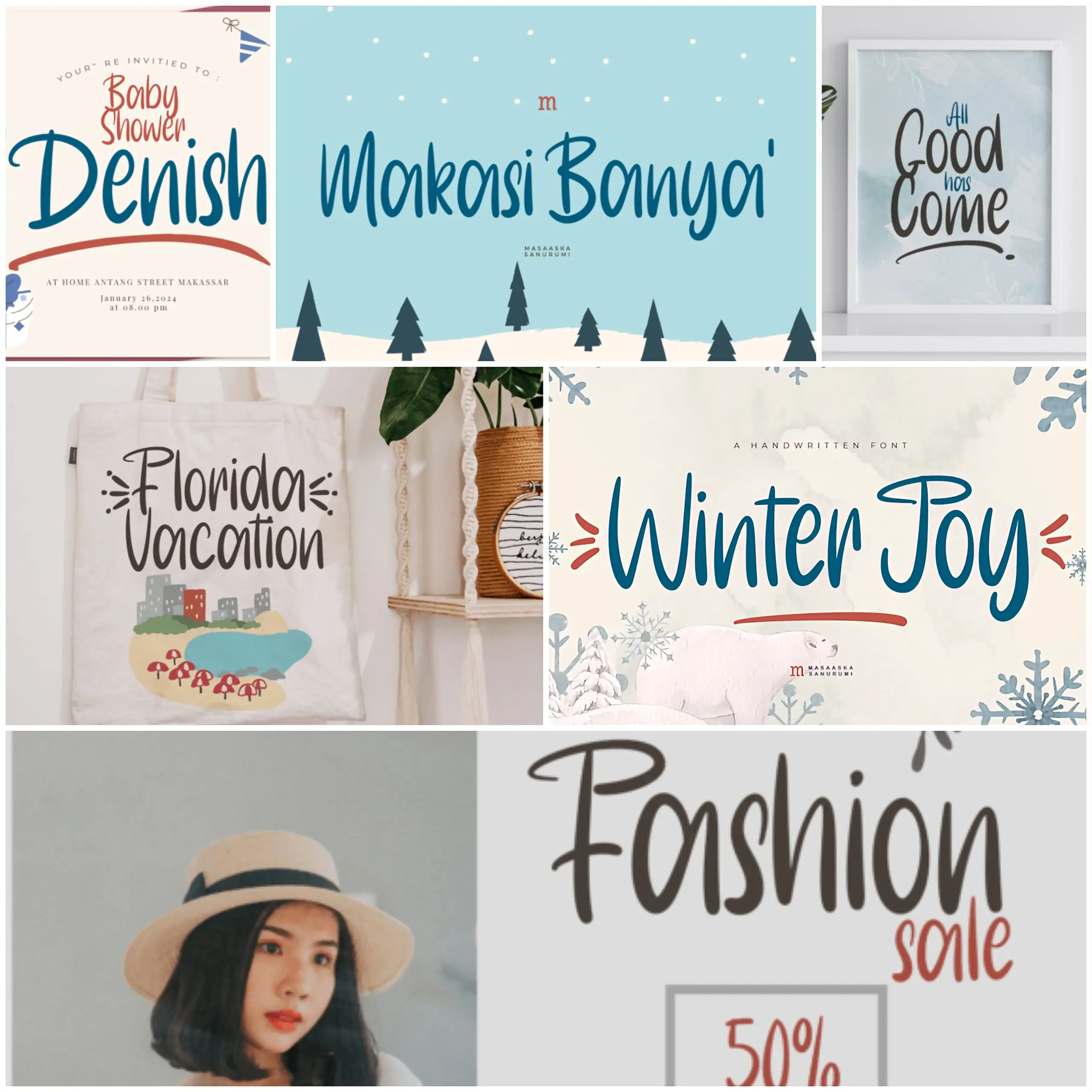 3 Modern Christmas Fonts for Designs 3 Winter Joy – Smooth Modern Script