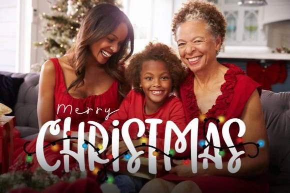 Trendiest Christmas Fonts of the Season: Designers’ Top Picks 7 Christmas Lights Font – Festive Decorative Style