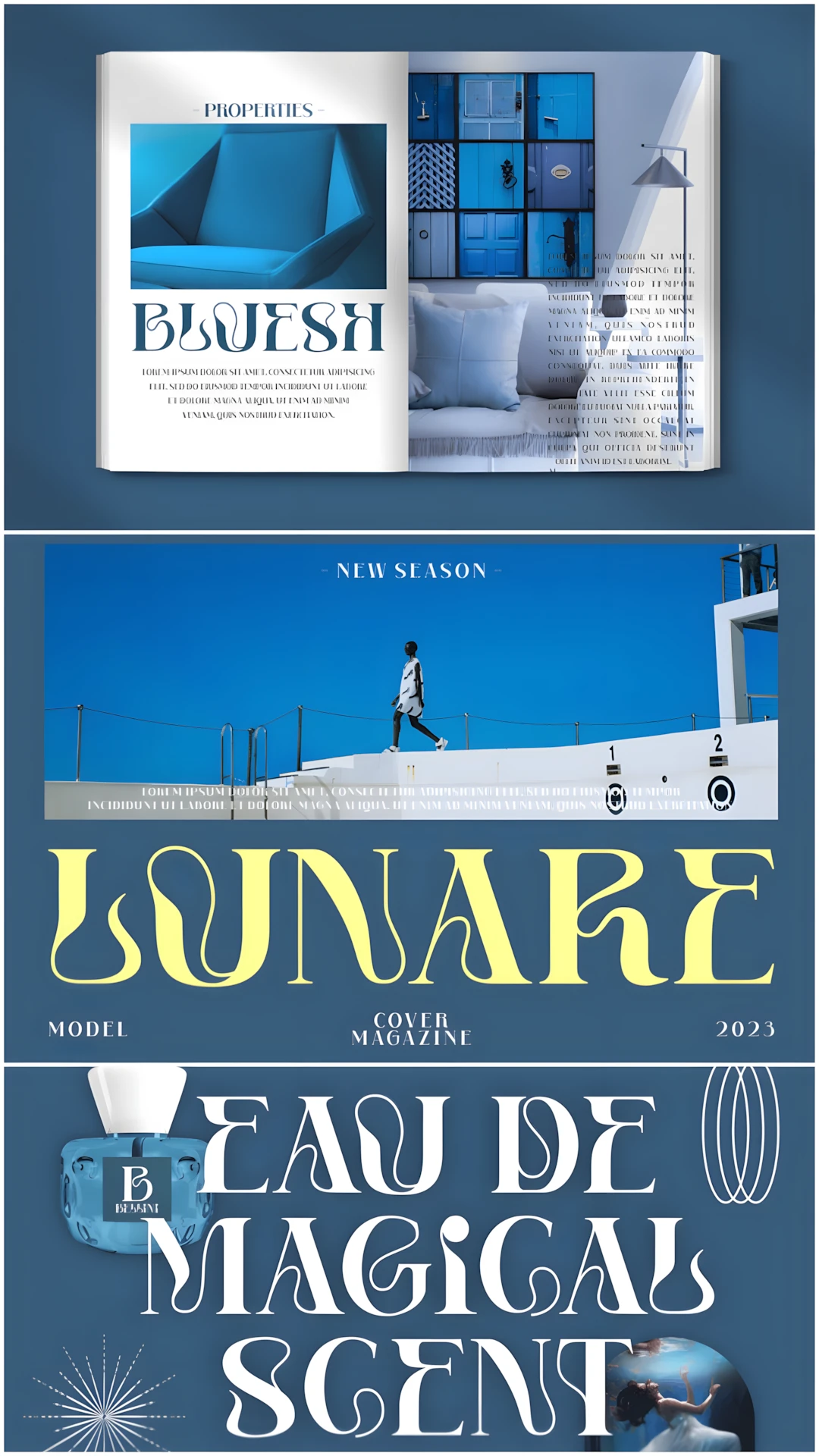 Qharon Font Luxury Serif Typeface for Branding 2 Qharon elegant serif display typeface specimen for fashion branding, magazine covers, premium packaging and web headers