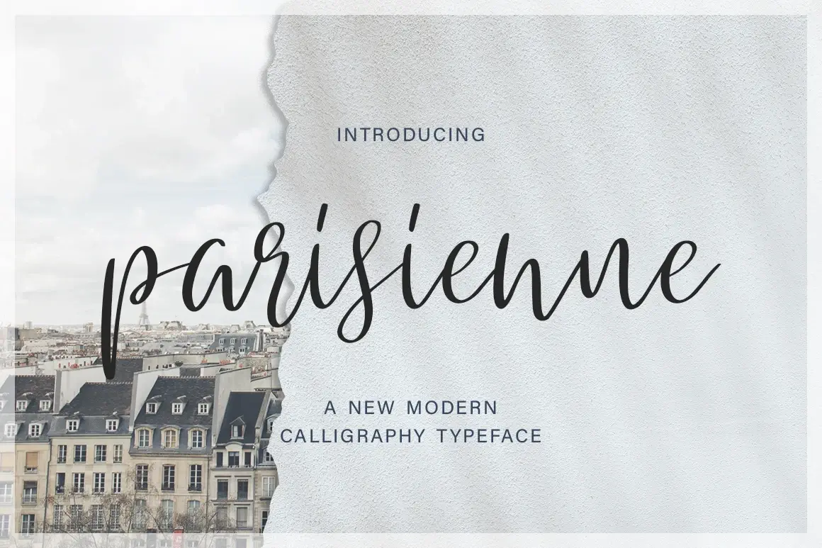 Top 9 Best Romantic Script Fonts for Valentine’s Day Cards 6 Chic French-inspired romantic font Parisienne used in elegant card layout