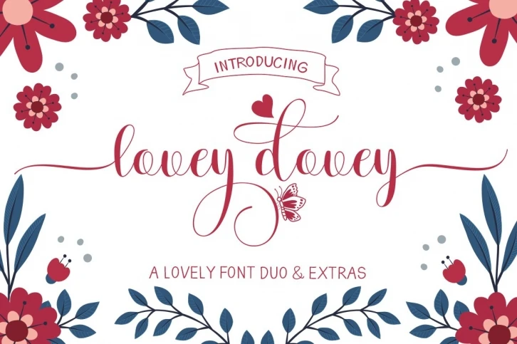 16 Best Valentine’s Day Fonts for Romantic Designs (2026) 18 Lovey Dovey font example – elegant script for romantic greeting cards