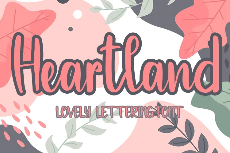 Compilation of Cute Valentine’s Day Fonts for Posters, Quotes, and Stickers 7 Decorative font with heart elements for romantic projects