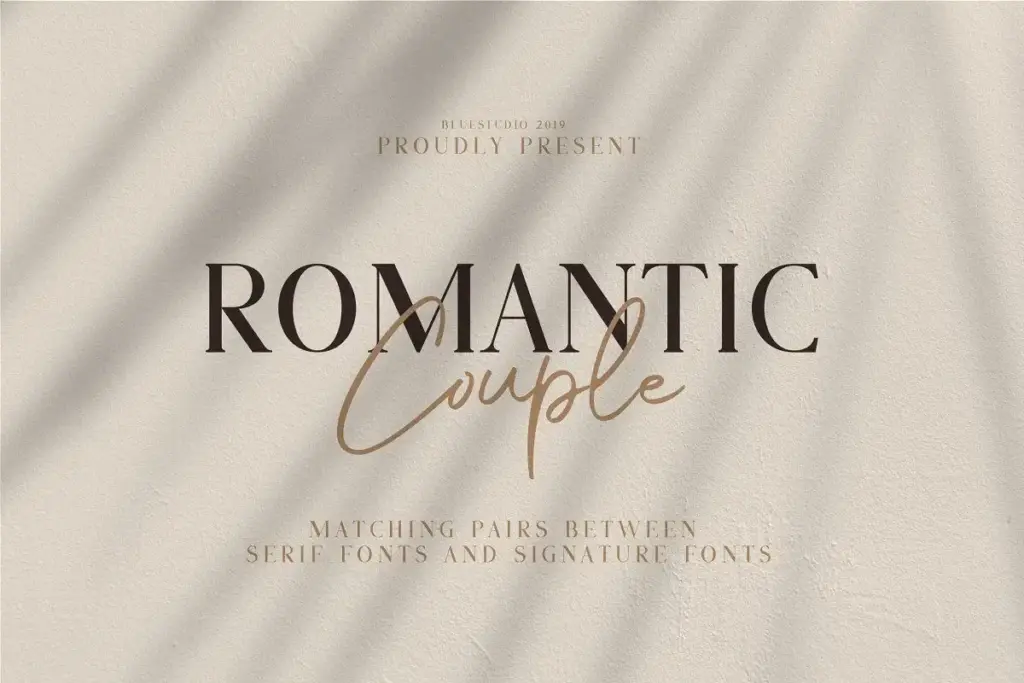 16 Best Valentine’s Day Fonts for Romantic Designs (2026) 24 Romantic Couple modern script font – ideal for wedding stationery design