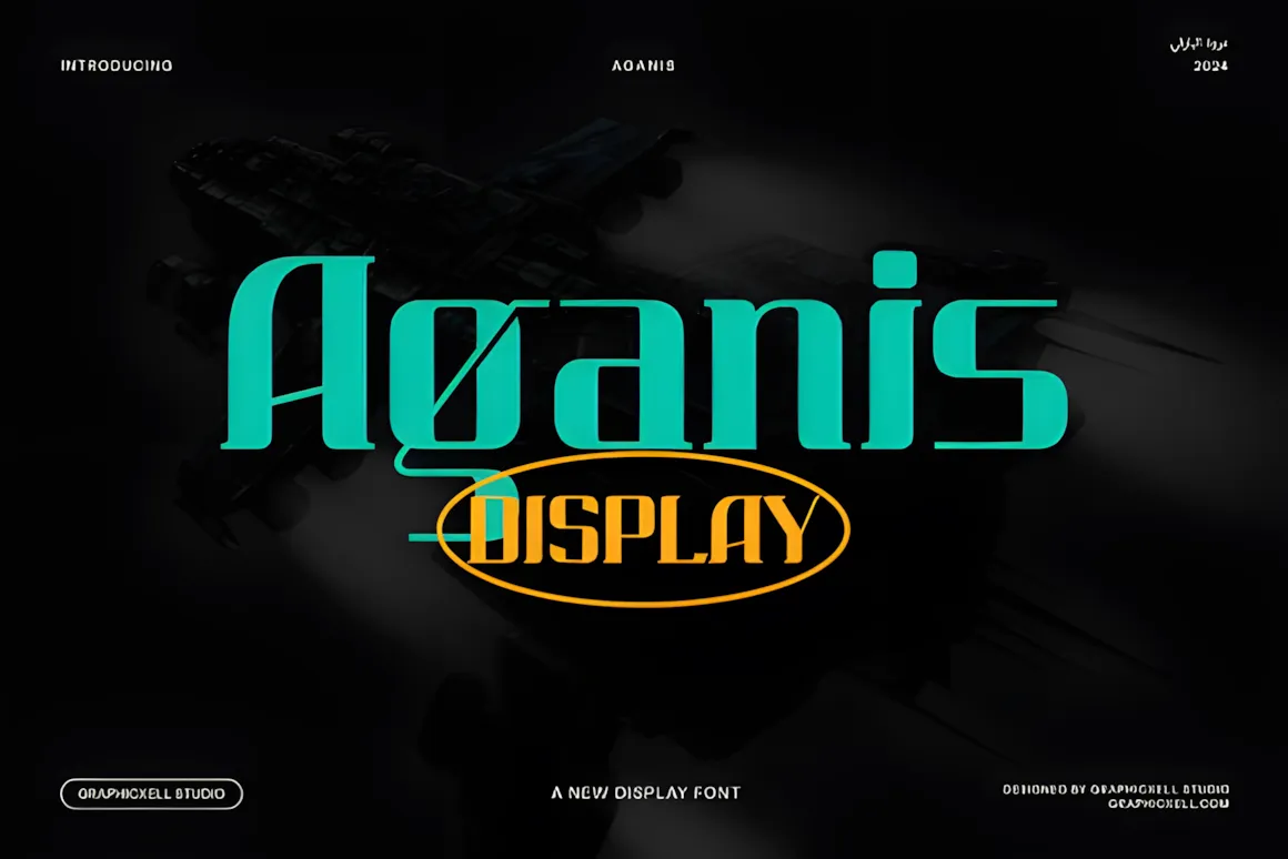 Best Fonts for Logos: 31 Logo Fonts Designers Use (2026) 25 Aganis Fonts 110244203 1 1 580x387 upscayl 2x upscayl standard