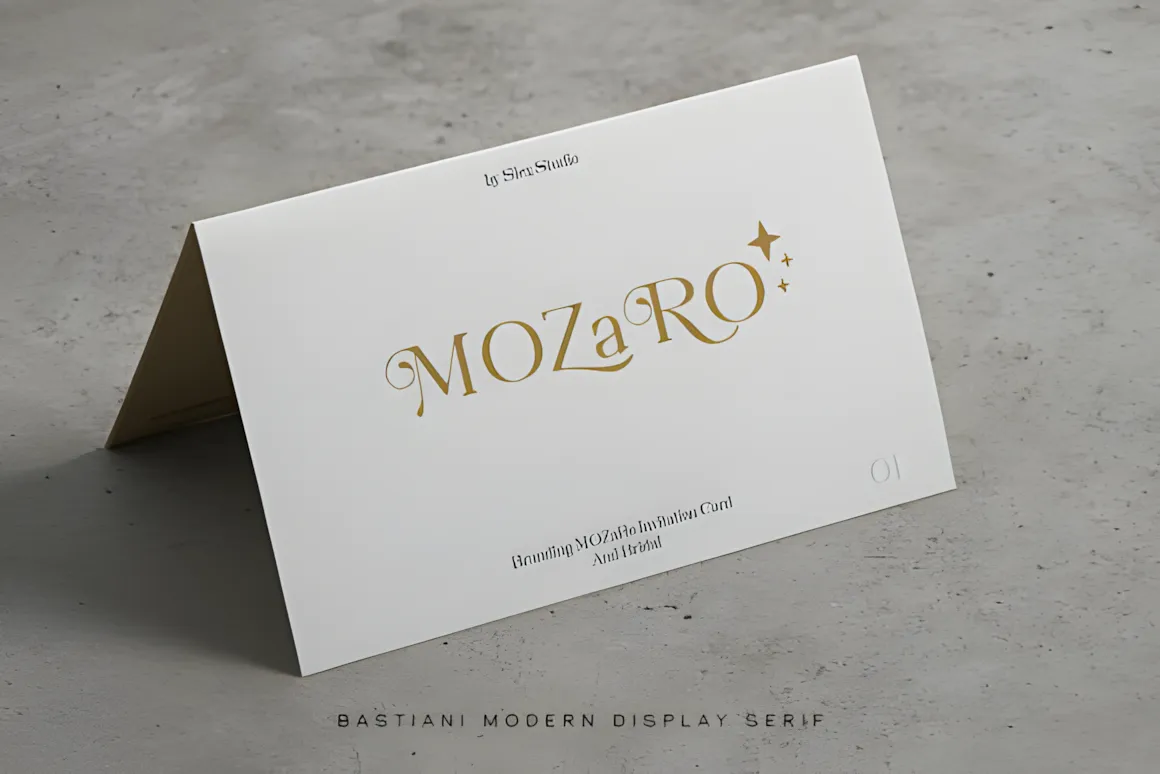 Best Fonts for Logos: 31 Logo Fonts Designers Use (2026) 4 Bastiani Modern Fonts 124485332 12 580x387 upscayl 2x upscayl standard