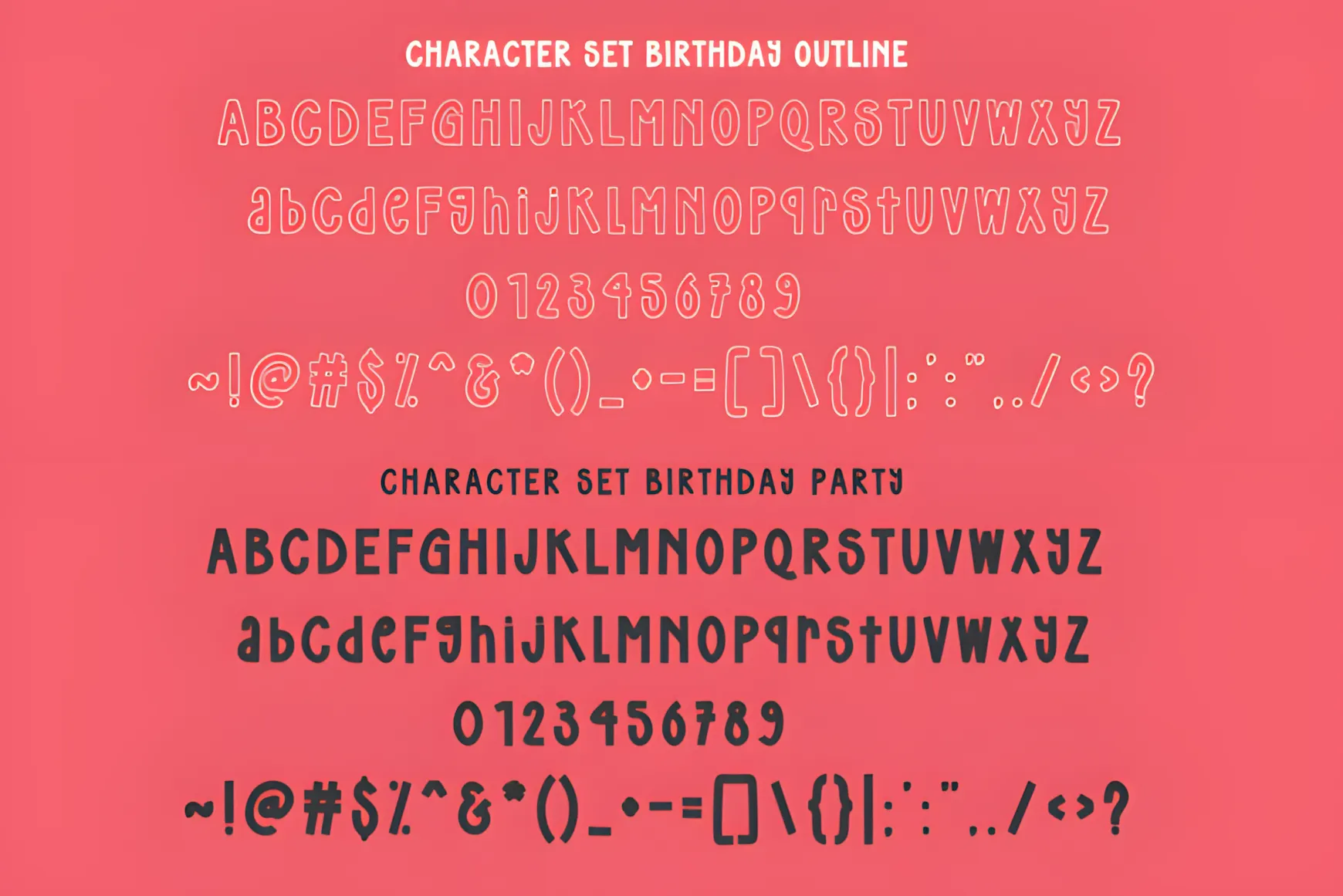 Birthday Party 95 Font: Fun Decorative Typeface 5 Birthday Party 95 Font playful font for event posters