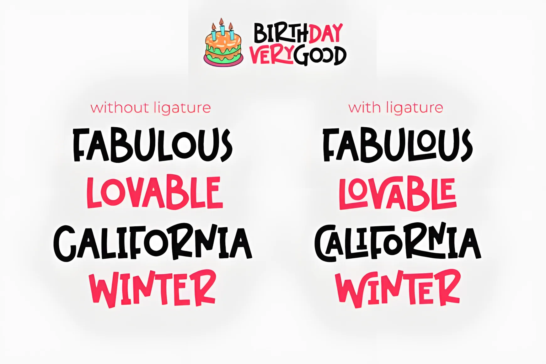 Birthday VeryGood Font: Playful Decorative Typeface for Parties & Branding 6 Birthday VeryGood Font playful font style for posters and social media