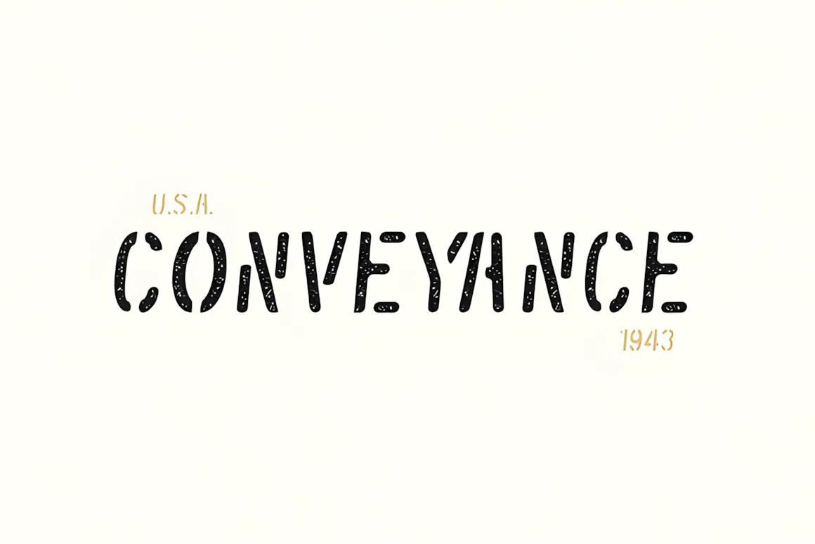 52 Best Stencil Fonts & Cuttable Fonts – Free & Premium Picks 17 Conveyance Fonts 5030545 1 1 580x387 upscayl 2x upscayl standard