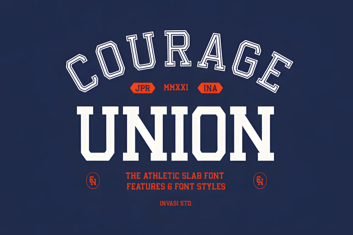20 Best Sports Fonts for Athletic Branding & Logos 13 Courage Union Fonts 19848583 1 1 580x387 upscayl 2x upscayl standard