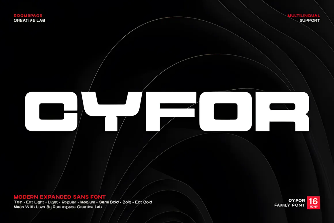 24+ Futuristic Fonts for Modern Designs (Free and Premium) 22 Cyfor Fonts 136979897 1 1 580x387 upscayl 2x upscayl standard