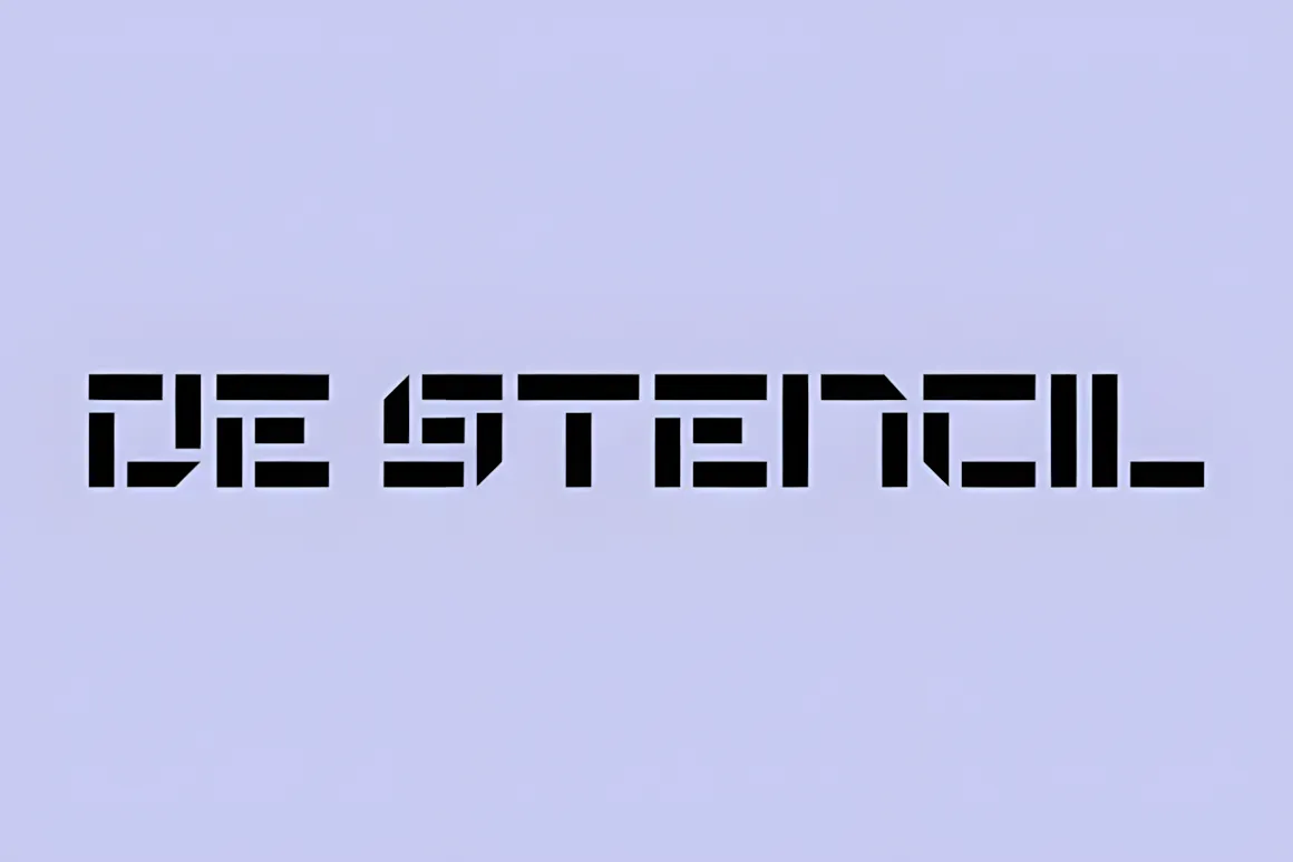52 Best Stencil Fonts & Cuttable Fonts – Free & Premium Picks 47 De Stencil Fonts 24997218 1 1 580x387 upscayl 2x upscayl standard 4x 1