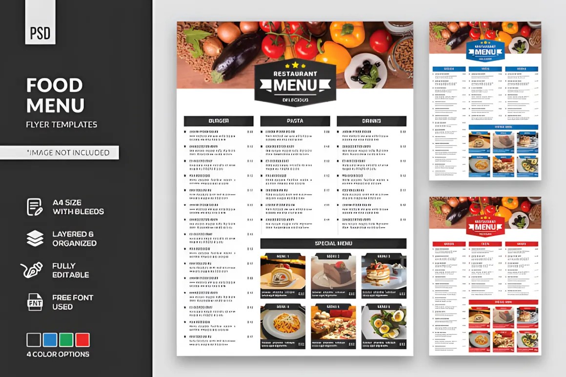 26 Restaurant Menu Ideas: Cool and Unique Designs 18 Food Menu Flyer Graphics 6820609 1 1 580x387 upscayl 2x upscayl standard