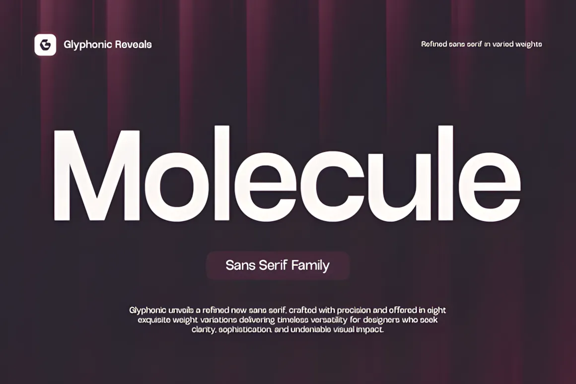 Best Sans Serif Fonts: 40 Modern Typefaces for Right Now 37 GC Molecule Fonts 137607835 1 1 580x387 upscayl 2x upscayl standard