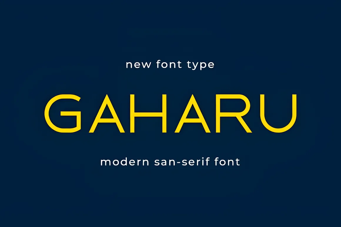 Best Sans Serif Fonts: 40 Modern Typefaces for Right Now 36 Gaharu Fonts 126001009 1 1 580x387 upscayl 2x upscayl standard