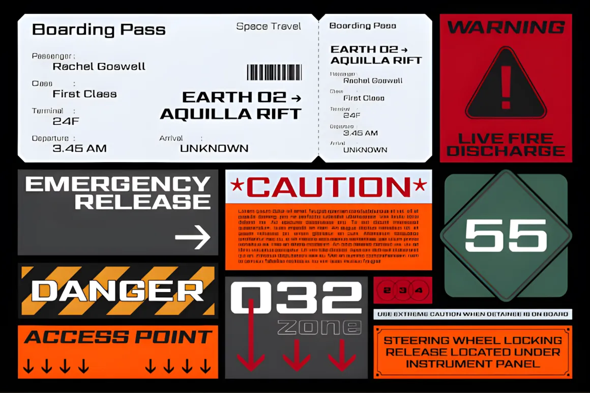 24+ Futuristic Fonts for Modern Designs (Free and Premium) 25 Gemini Cluster Expanded Fonts by Akbar Ar rohman 8 580x386 upscayl 2x upscayl standard