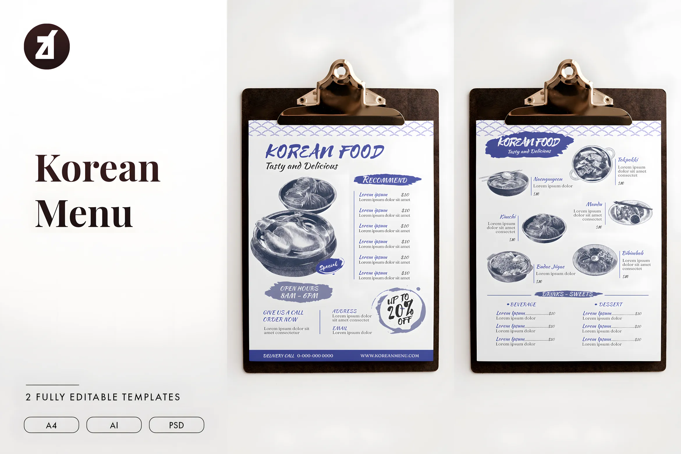 26 Restaurant Menu Ideas: Cool and Unique Designs 2 Korean Food Vintage Menu Template Graphics 8911614 1 1 upscayl 1x upscayl standard