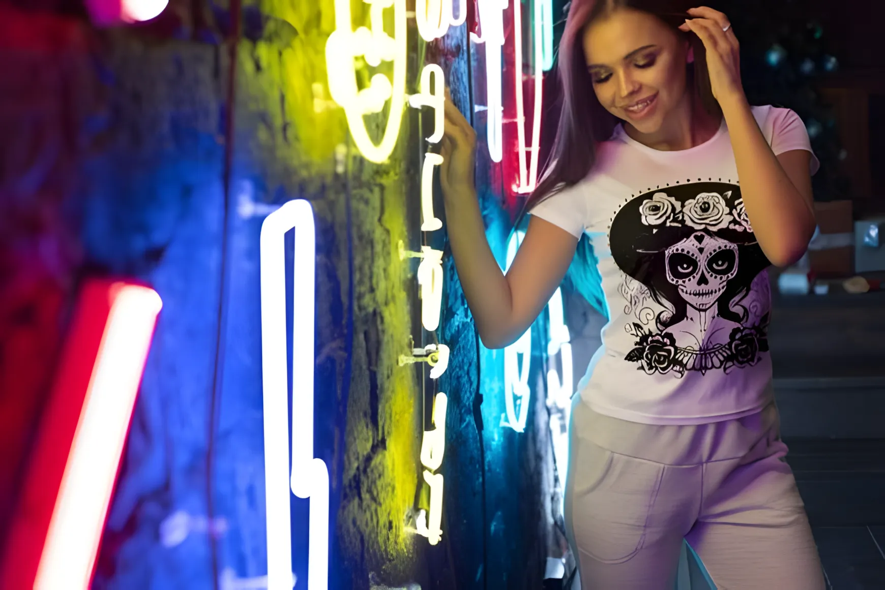 La Catrina Sugar Skull Font: Day of the Dead Dingbats 14 La Catrina Sugar Skull Font mexican sugar skull icons for apparel