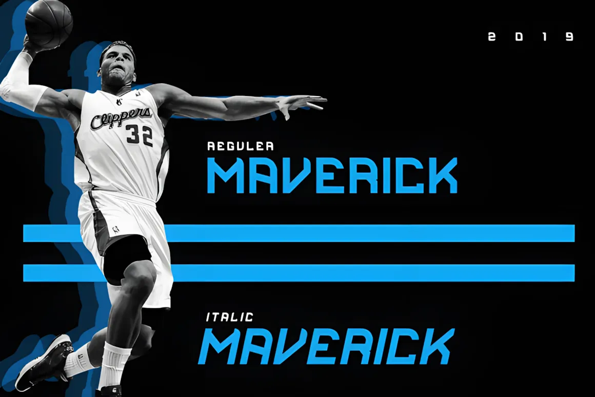 20 Best Sports Fonts for Athletic Branding & Logos 10 Maverick by ovoz.graphics 1 580x387 upscayl 2x upscayl standard