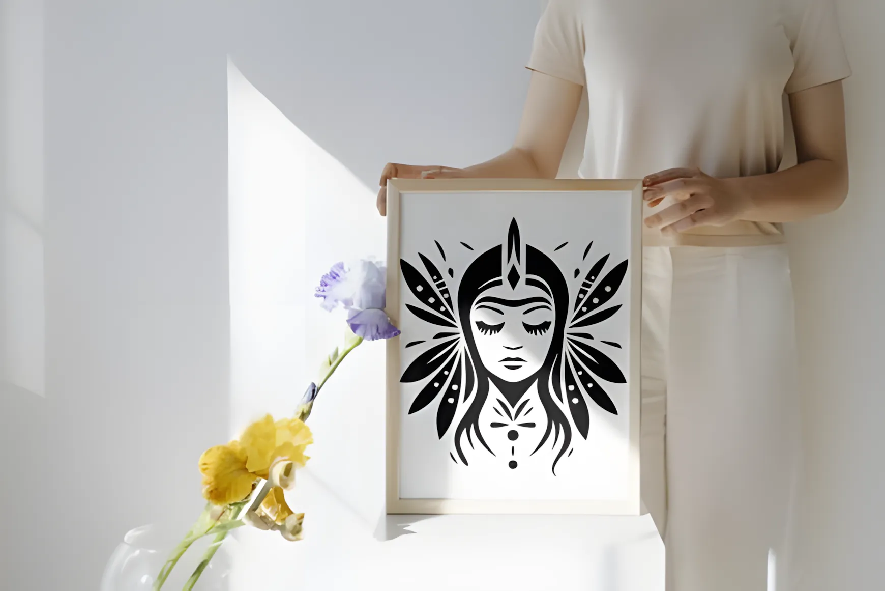 Pin-up Tribal Girl Font: Retro Dingbats With Tattoo Style 13 Pin-up Tribal Girl Font retro pin up girl dingbats for bold designs