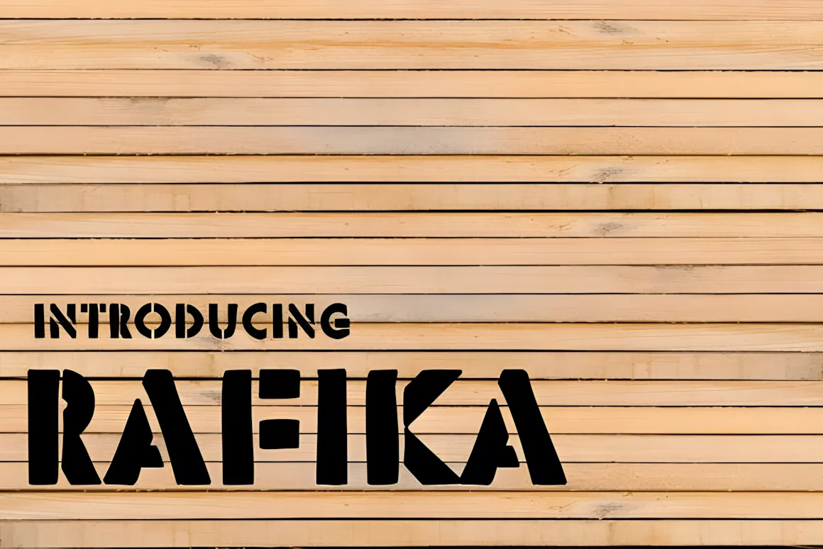 52 Best Stencil Fonts & Cuttable Fonts – Free & Premium Picks 39 Rafika Fonts 8919218 1 1 580x387 upscayl 2x upscayl standard