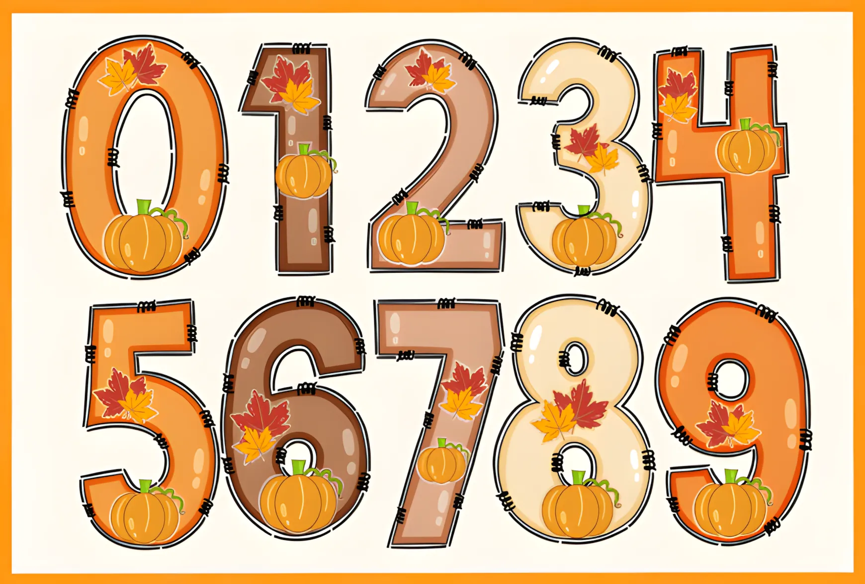Thanksgiving Day Font: Cute Color Typeface for Kids Designs 9 Thanksgiving Day Font playful color font for school projects