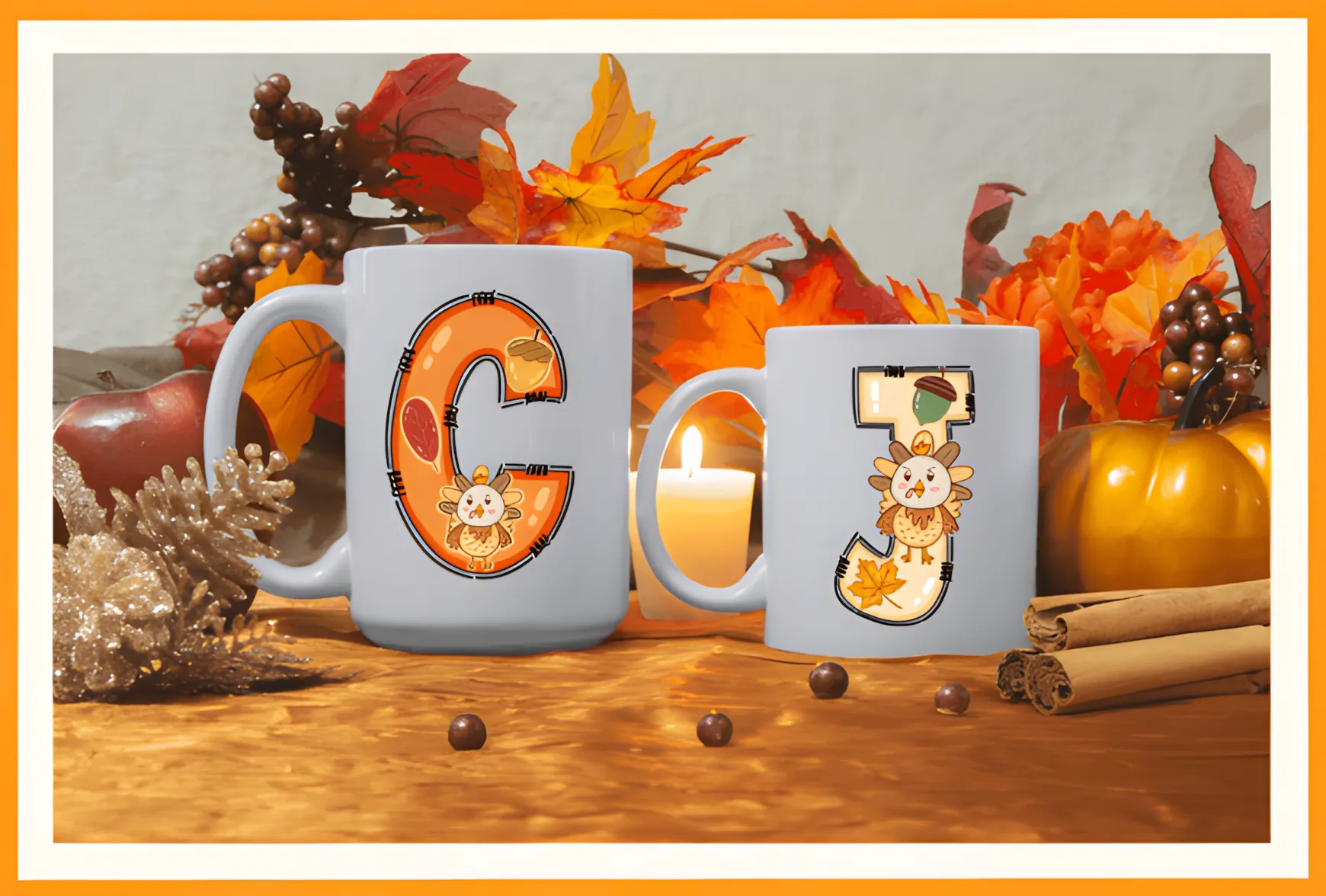 Thanksgiving Day Font: Cute Color Typeface for Kids Designs 10 Thanksgiving Day Font cute display typeface for invitations and greeting cards