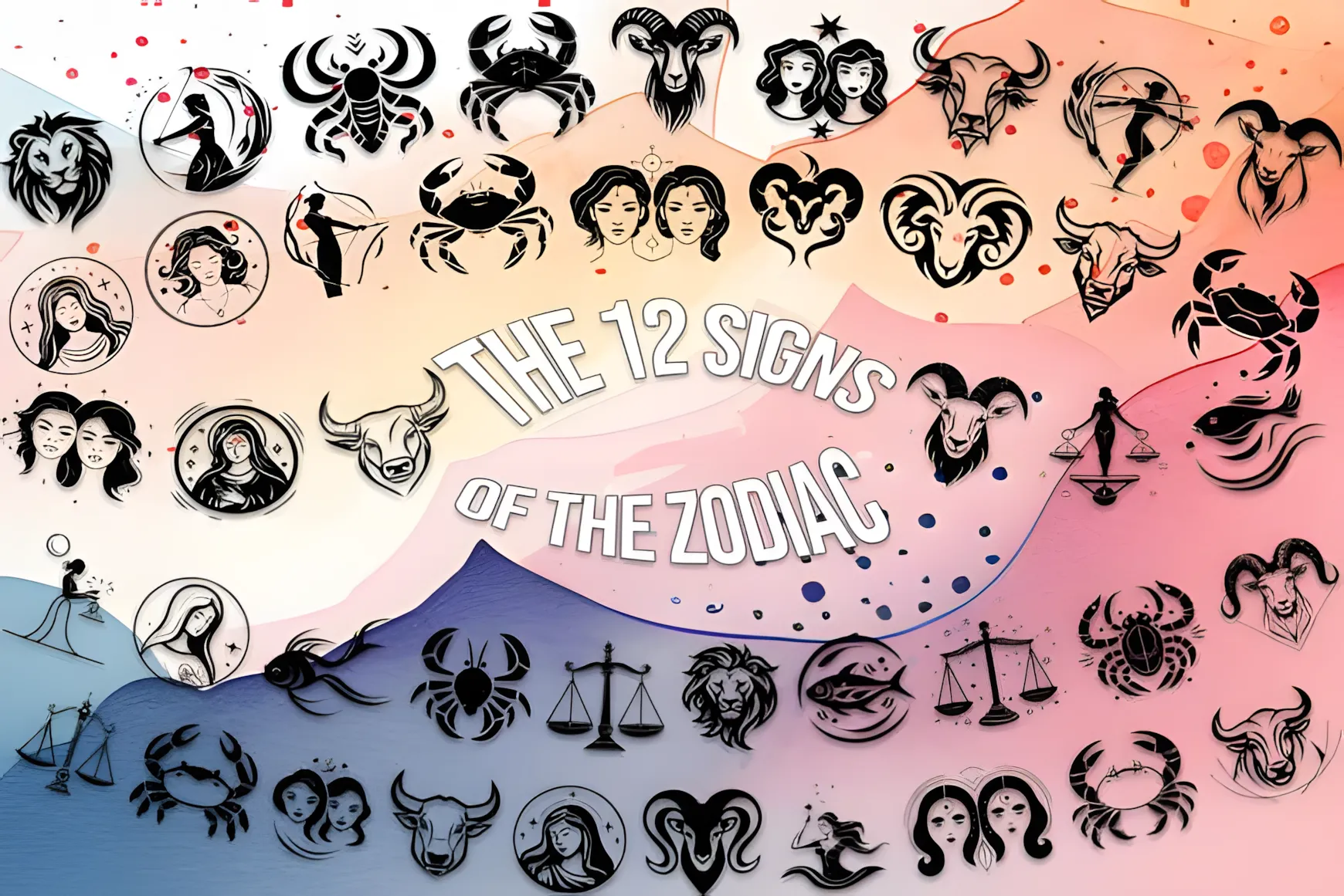 The 12 Signs of the Zodiac Font