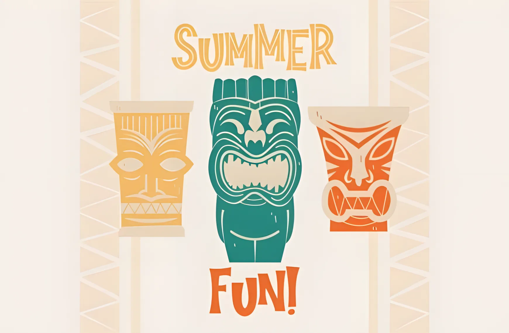 Tiki Tropical Summer Font: Retro Display Typeface 11 Tiki Tropical Summer Font beach themed display text