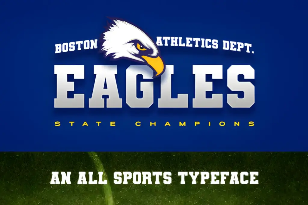 20 Best Sports Fonts for Athletic Branding & Logos 3 Varsity Team by DonMarciano 1 580x386 upscayl 2x upscayl standard 4x