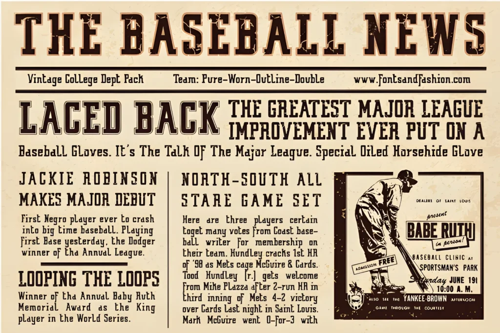 Vintage College Font: Classic Slab Serif With Warm Character 9 Vintage College Font