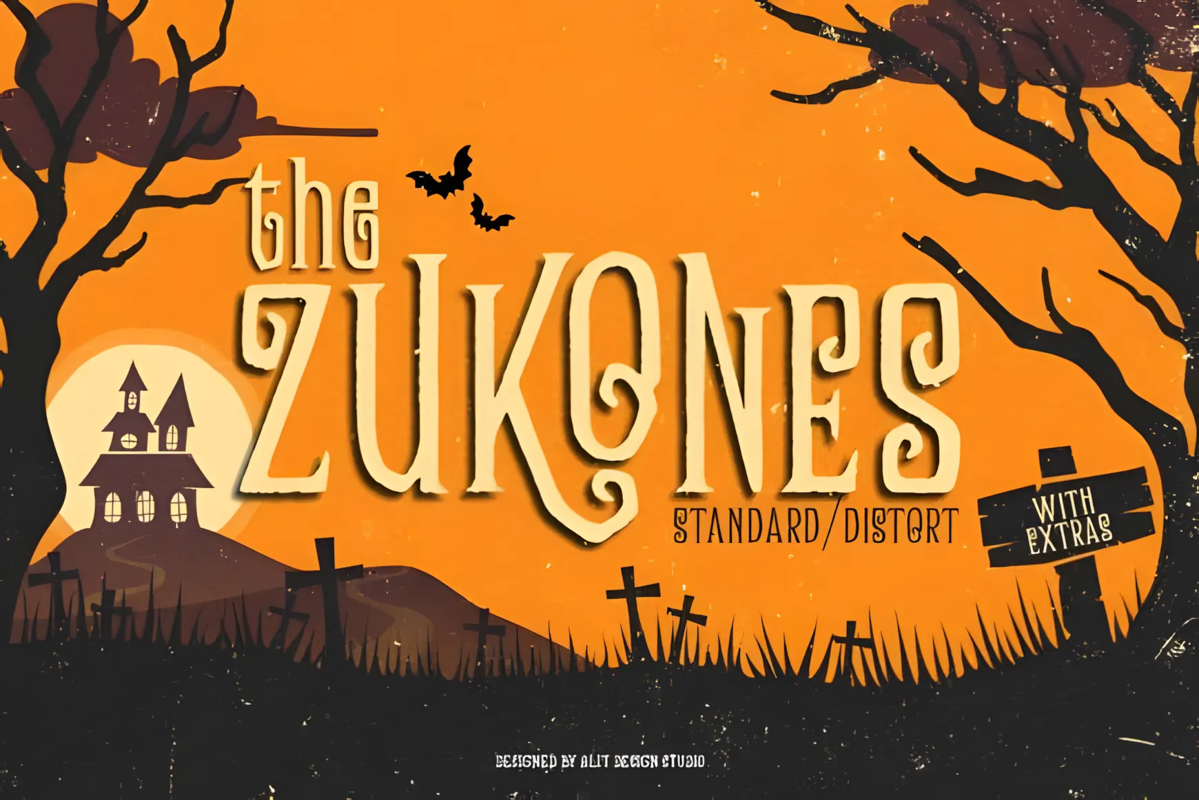 Zukones Font decorative typeface for branding and logo design