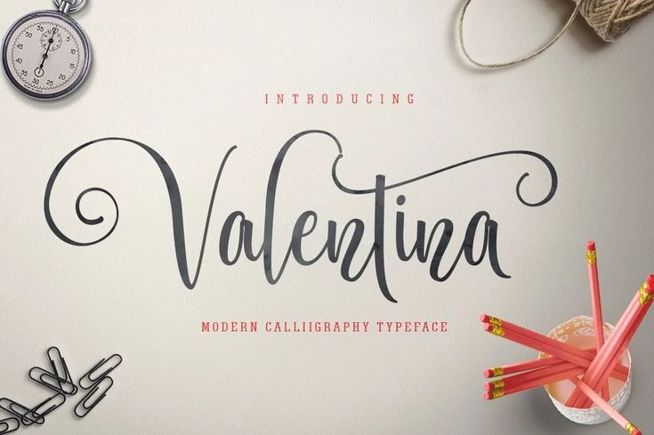 16 Best Valentine’s Day Fonts for Romantic Designs (2026) 25 Valentina serif font – retro romantic lettering for vintage Valentine’s themes