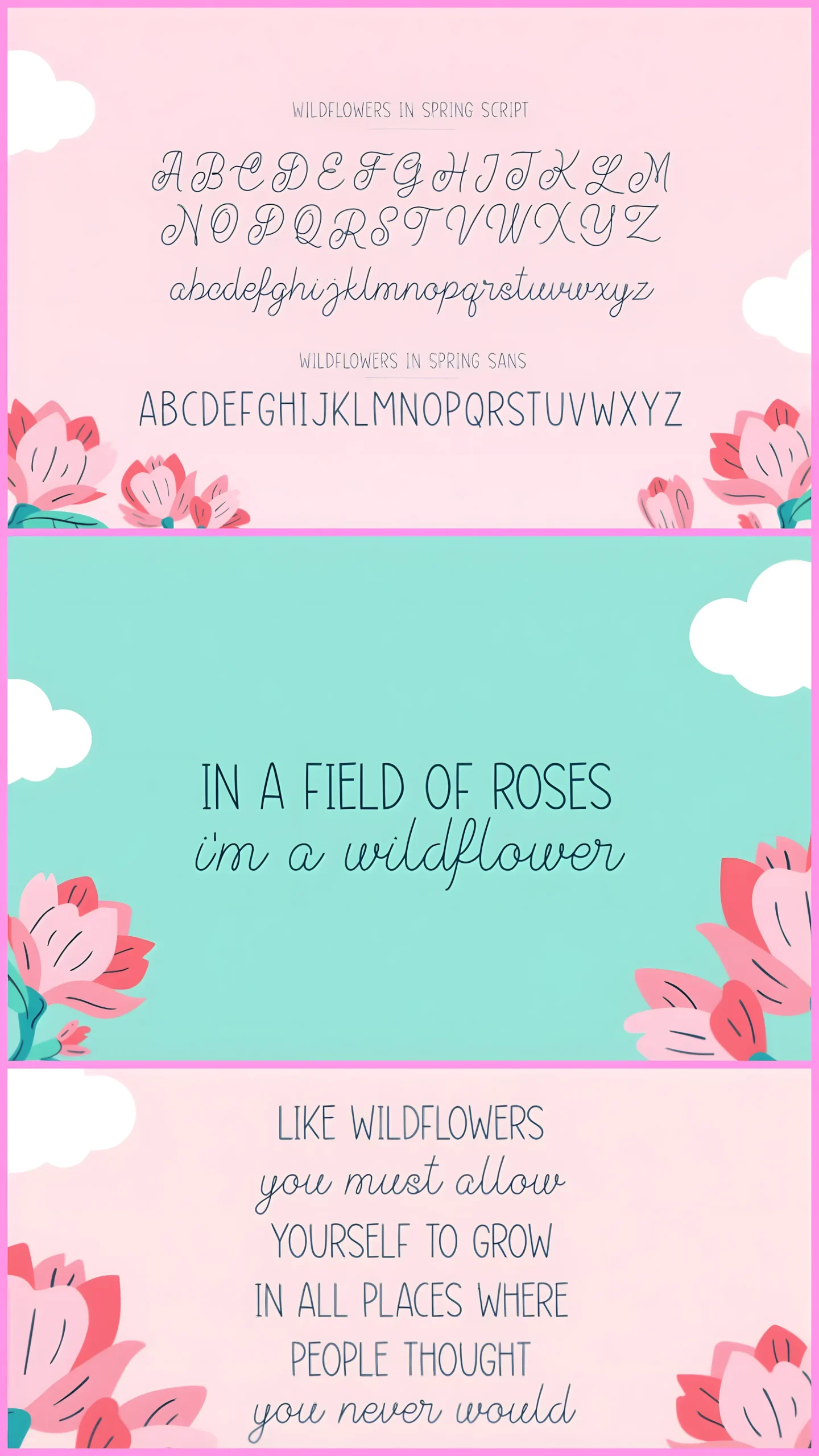 Wildflowers in Spring Font Duo for Soft and Elegant Design 3 gandr collage 47 upscayl 2x upscayl standard 4x scaled