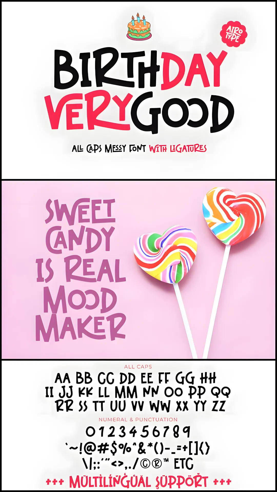 Birthday VeryGood Font: Playful Decorative Typeface for Parties & Branding 5 Birthday VeryGood Font playful decorative typeface preview